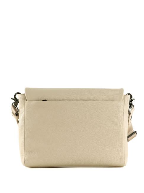 MELLOW  Bolso bandolera de piel papiro - Bolsos Mujer