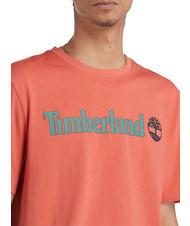 TIMBERLAND KENNEBEC RIVER LINEAR LOGO Camiseta de algodón Aplicación Siena quemada - camiseta - 3