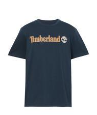 TIMBERLAND KENNEBEC RIVER LINEAR LOGO Camiseta de algodón zafiro oscuro - camiseta - 4