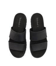 TIMBERLAND CLAIREMONT WAY Sandalia zapatilla de piel negro de grano completo - Zapatos Mujer - 3