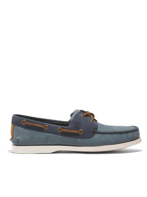 CLASSIC BOAT Zapato náutico de piel nubuck azul medio - Zapatos Hombre