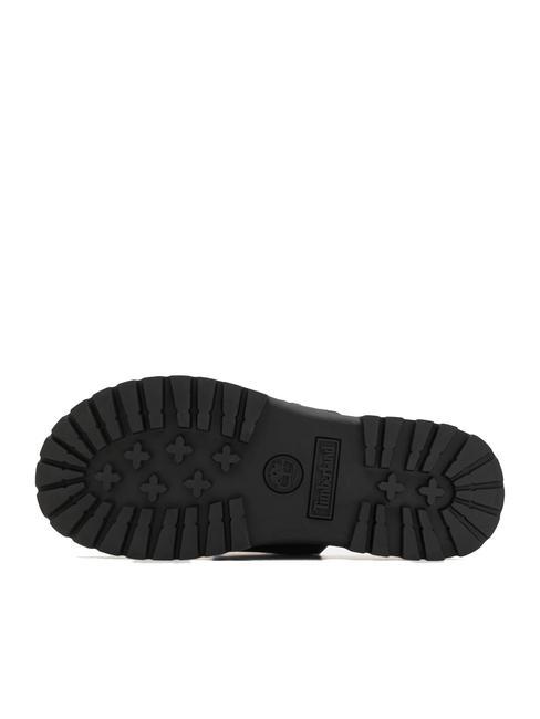 CLAIREMONT WAY Sandalia zapatilla de piel negro de grano completo - Zapatos Mujer