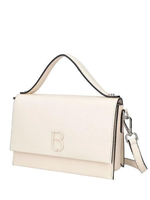NARCISO  Bolso de mano, con bandolera, en piel. NATURAL - Bolsos Mujer