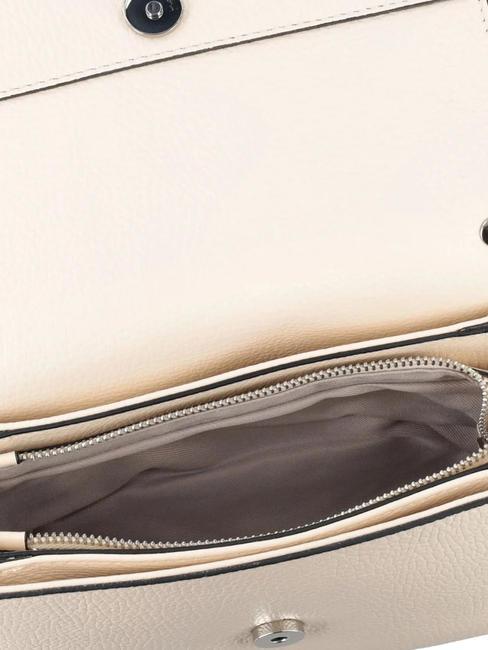 NARCISO  Bolso de mano, con bandolera, en piel. NATURAL - Bolsos Mujer