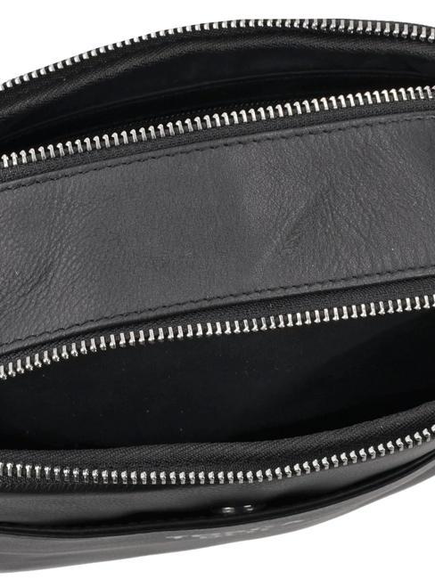 BAISC WALLETS  Mini bolso bandolera, en piel. negro - Bolsos Mujer