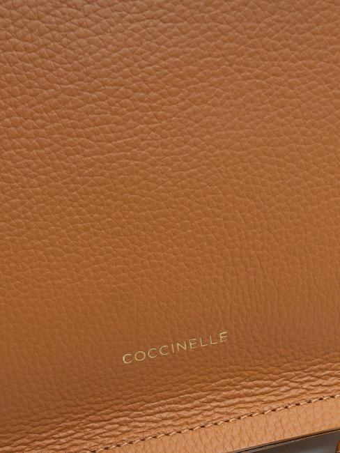 SNIP Bolso bandolera de piel martillada cuero/negro - Bolsos Mujer