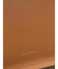 COCCINELLE SNIP Bolso bandolera de piel martillada cuero/negro - Bolsos Mujer - 5