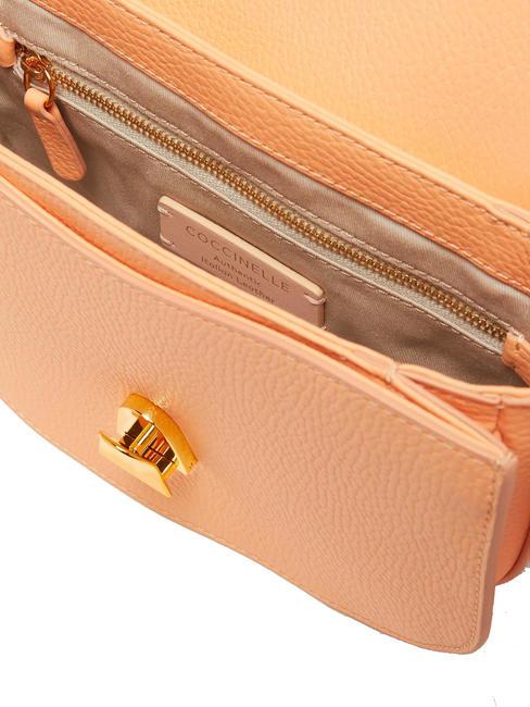 DEW Bolso bandolera de piel martillada amanecer - Bolsos Mujer