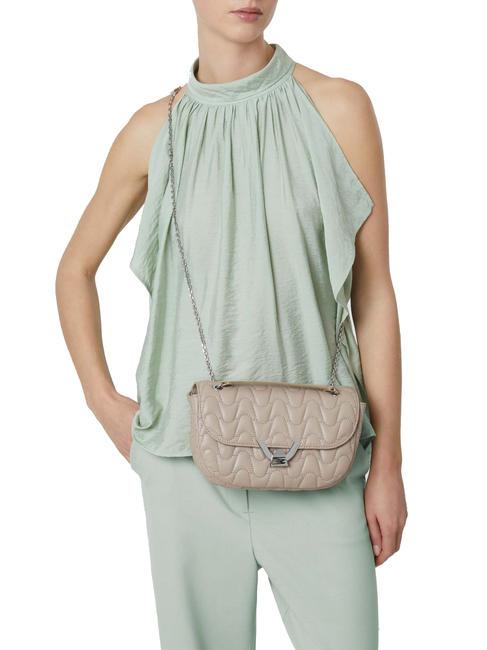 DEW MATELASSE  Bolso de hombro/bandolera rosa polvo - Bolsos Mujer