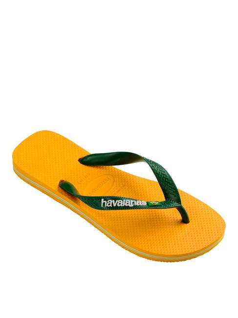 BRASIL LOGO Chanclas para hombre pop amarillo - Zapatos unisex