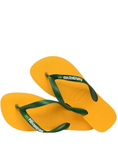 BRASIL LOGO Chanclas para hombre pop amarillo - Zapatos unisex