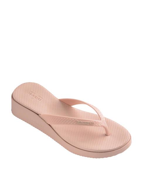 HIGH PLATFORM Chanclas con cu&ntilde;a ballet rosa - Zapatos Mujer