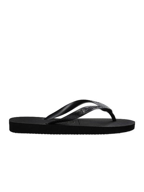 TOP TIRAS SENSES Chancletas NEGRO - Zapatos Mujer
