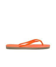 HAVAIANAS SQUARE GLITTER NEON Chancletas beis / naranja - Zapatos Mujer - 3