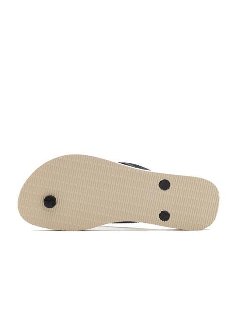 SLIM PATCHWORK Chancletas beige/negro - Zapatos Mujer