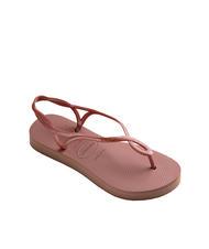 HAVAIANAS LUNA FLATFORM Sandalia tipo chancla con plataforma plana CROCO / ROSA - Zapatos Mujer - 3