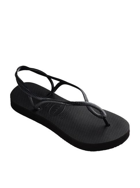 LUNA FLATFORM Sandalia tipo chancla con plataforma plana NEGRO - Zapatos Mujer