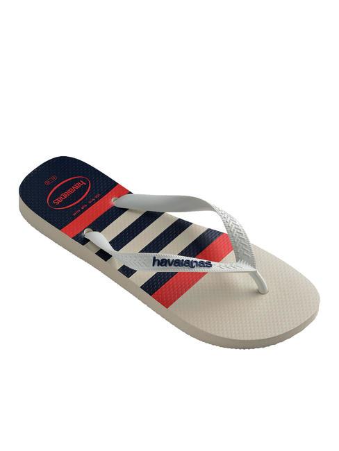 Chanclas TOP NAUTICAL blanco/blanco/azul marino - Zapatos Hombre