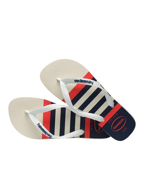 Chanclas TOP NAUTICAL blanco/blanco/azul marino - Zapatos Hombre
