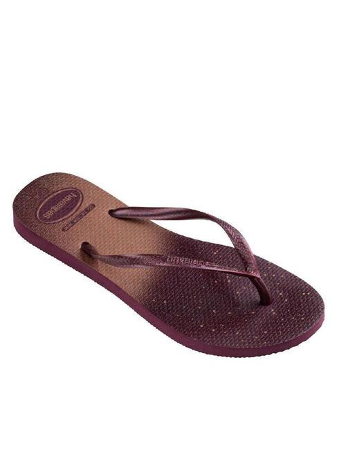 SLIM GLOSS Chancletas suelo morado - Zapatos Mujer