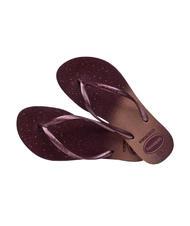 HAVAIANAS SLIM GLOSS Chancletas suelo morado - Zapatos Mujer - 3