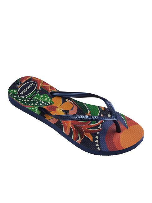  Chanclas TROPICALES DELGADAS NAVY / Azul / azul marino - Zapatos Mujer