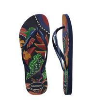 HAVAIANAS  Chanclas TROPICALES DELGADAS NAVY / Azul / azul marino - Zapatos Mujer - 4