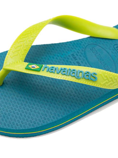 BRASIL LOGO Chanclas para hombre azul amazonita - Zapatos unisex