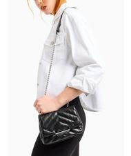 ARMANI EXCHANGE A|X MATELASSE Mini bolso de hombro negro - Bolsos Mujer - 6