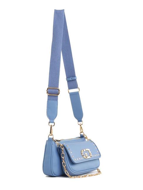 VENICE Bolso bandolera doble azul - Bolsos Mujer