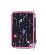 CAMOMILLA DREAMS&FLOWERS Estuche escolar 3 cremalleras con kit escolar negro - Estuches y Accesorios - 5
