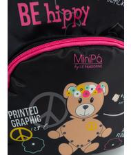 MINIPA' DON'T WORRY BE HIPPY Mini mochila negro - Mochilas Escuela & Tiempo Libre - 3