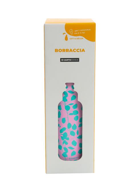 GIFT&DECOR Botella con tapón de pajita 500 ml. Rosa - Botellas térmicas
