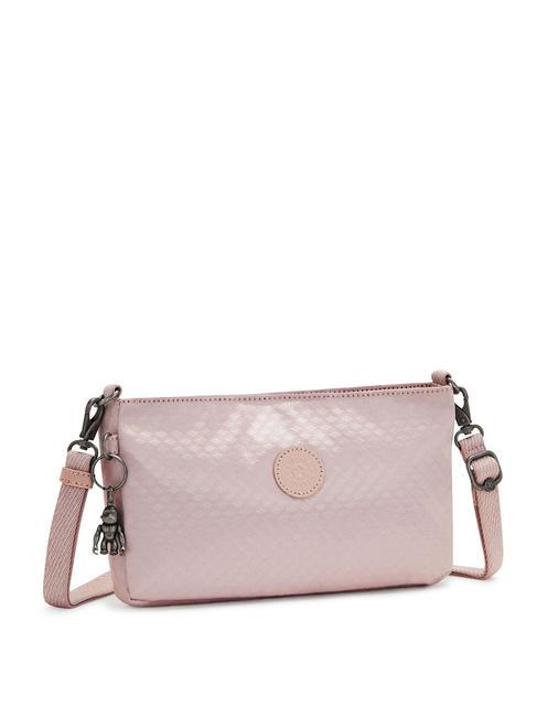 MASHA Bolso bandolera pequeño relieve de flujo rosa - Bolsos Mujer