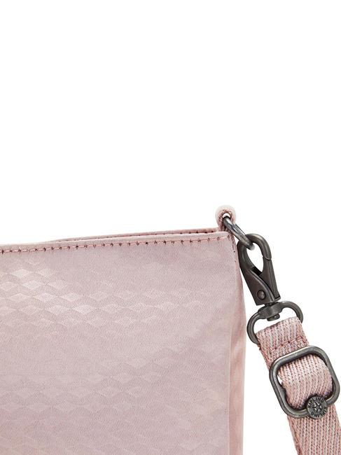 MASHA Bolso bandolera pequeño relieve de flujo rosa - Bolsos Mujer