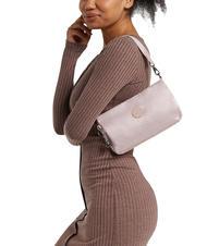 KIPLING MASHA Bolso bandolera pequeño relieve de flujo rosa - Bolsos Mujer - 6