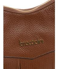 BRACCIALINI SANDRA Bolso bandolera de piel con flecos marrón - Bolsos Mujer - 3