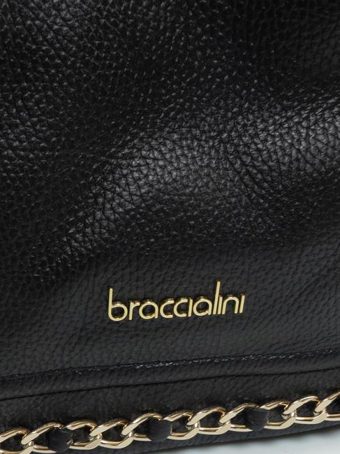 NORA Bolso bolso de cuero negro - Bolsos Mujer