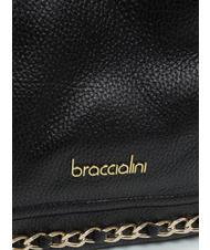 BRACCIALINI NORA Bolso bolso de cuero negro - Bolsos Mujer - 3