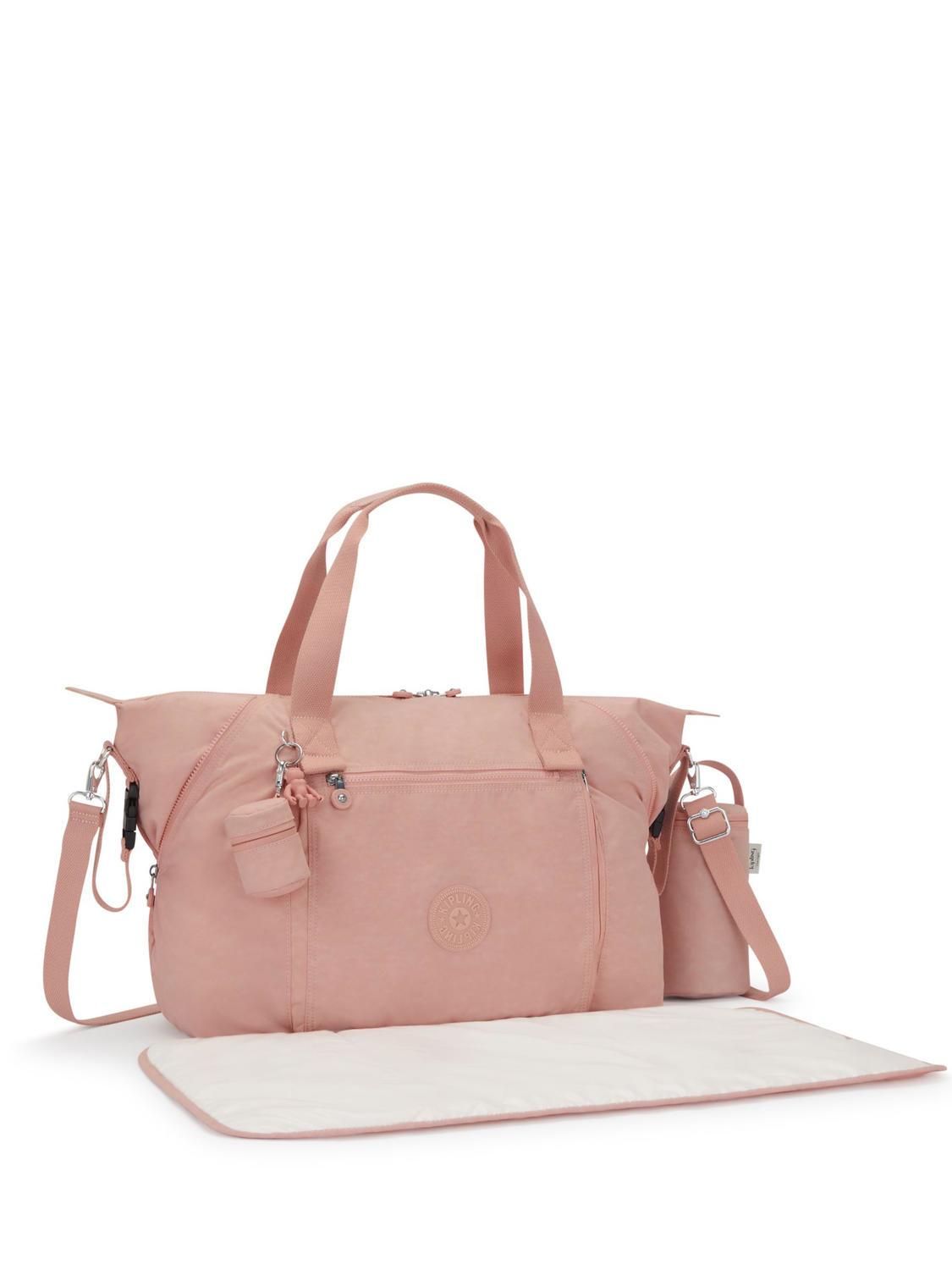 Kipling Art M Baby Bag Bolso Con Cambiador Y Portabotellas. Rosas Tiernas Compra A Precios De Outlet