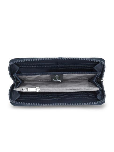 IMALI Cartera grande con cremallera alrededor paka azul - Bolsos Mujer