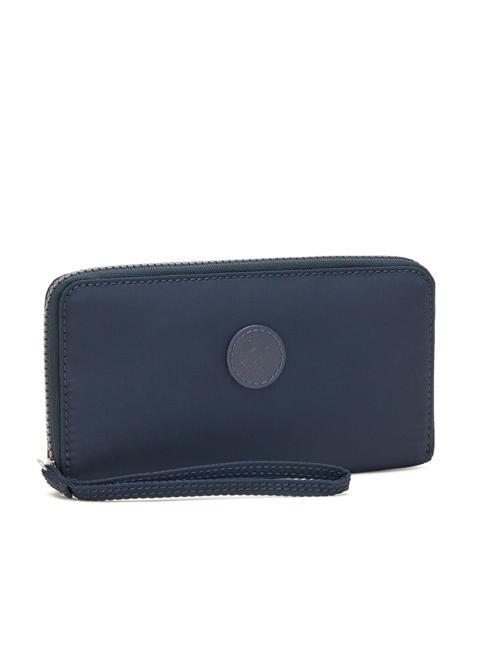 IMALI Cartera grande con cremallera alrededor paka azul - Bolsos Mujer