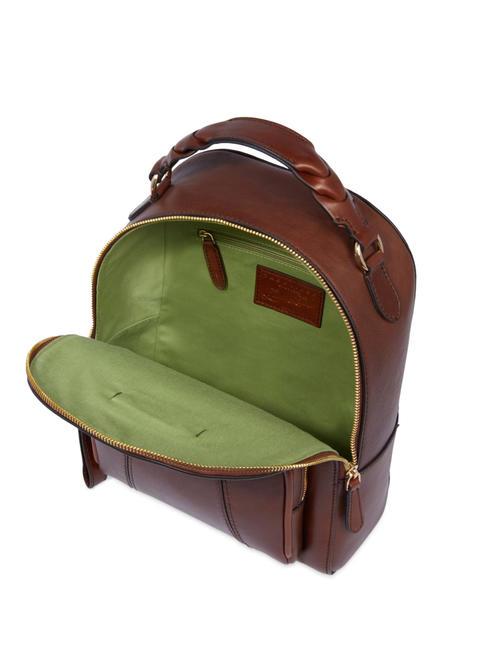 BRIGIDA Mochila de cuero BROWN - Bolsos Mujer