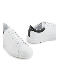ARMANI EXCHANGE ACTION Zapatillas de cuero op.blanco + negro - Zapatos Hombre - 5