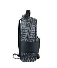 ARMANI EXCHANGE LOGO ALL OVER Mochila beige/negro - Bolsos Mujer - 3