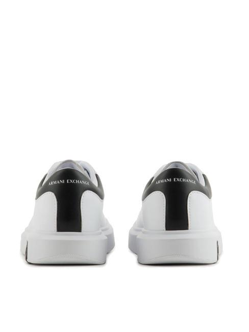 ACTION Zapatillas de cuero op.blanco + negro - Zapatos Hombre