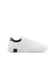 ARMANI EXCHANGE ACTION Zapatillas de cuero op.blanco + negro - Zapatos Hombre - 2
