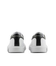 ARMANI EXCHANGE ACTION Zapatillas de cuero op.blanco + negro - Zapatos Hombre - 4