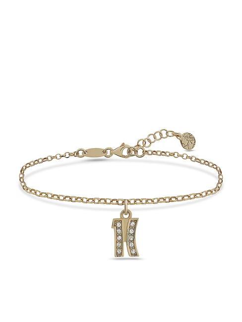BROADWAY Pulsera con charm logo y circonitas oro - Pulseras