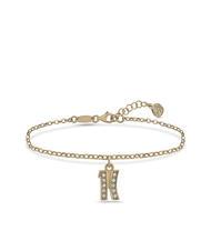 ALVIERO MARTINI PRIMA CLASSE BROADWAY Pulsera con charm logo y circonitas oro - Pulseras - 3